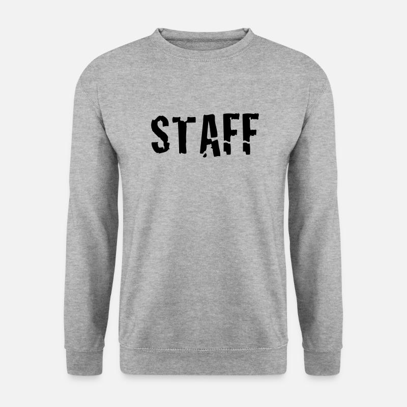 staff - Unisex Pullover - Weißgrau meliert