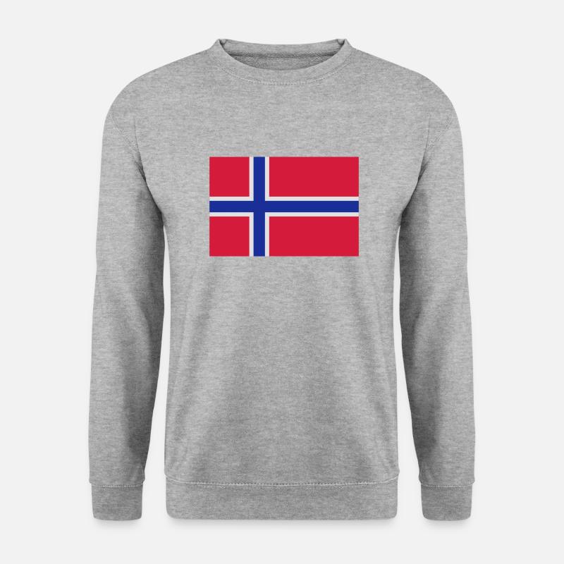 fahne_nor - Unisex Pullover - Weißgrau meliert