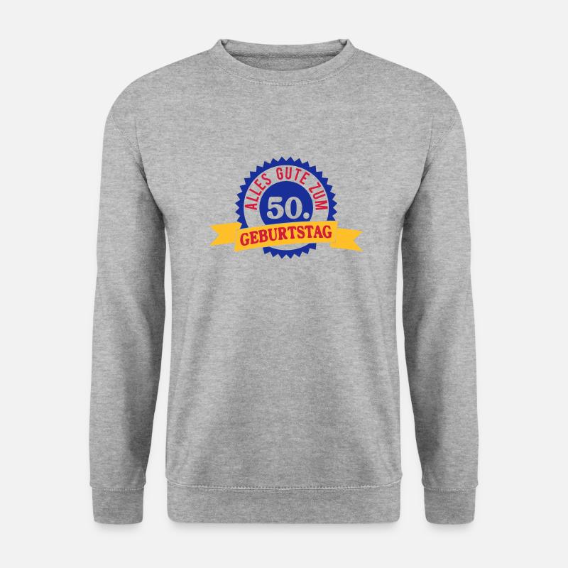 Joyeux 50e anniversaire Anniversaire - Sweat-shirt Unisexe - gris chiné