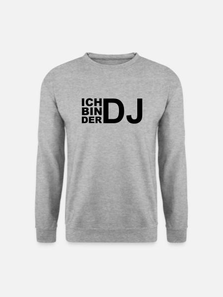 Ich Bin der DJ - Unisex Pullover - Weißgrau meliert