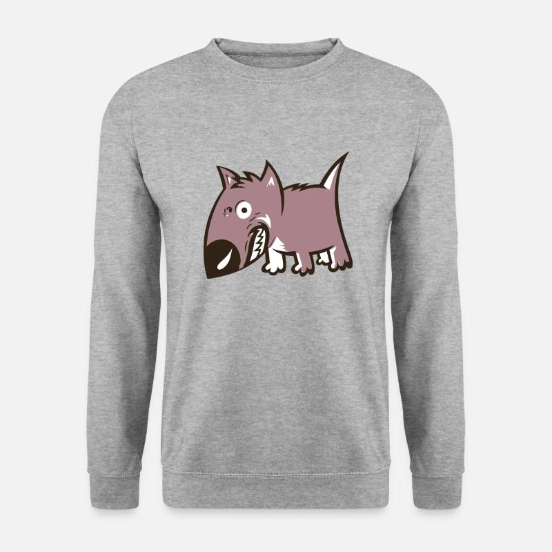 Bull Terrier - Unisex Pullover - Weißgrau meliert