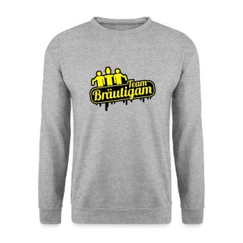 team_braeutigam_ya2 - Unisex Sweatshirt - salt & pepper - Front - Alina (178cm) & Michal (187cm)
