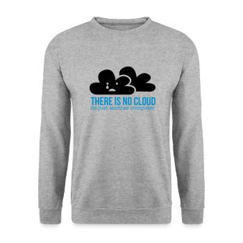 cloud - Unisex Sweatshirt - salt & pepper - Front - Alina (178cm) & Michal (187cm)