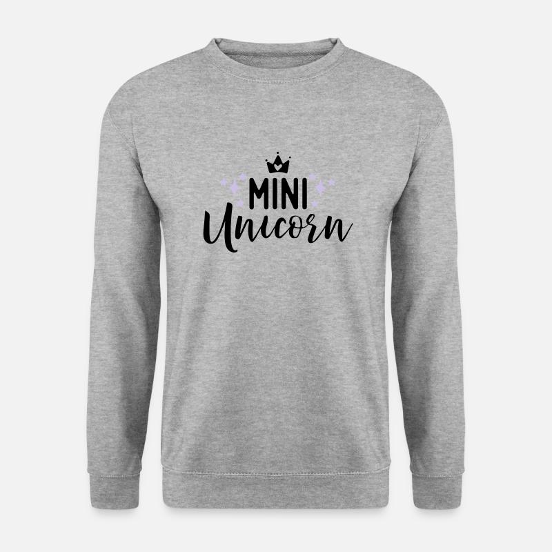 Unicorn - Unisex Pullover - Weißgrau meliert