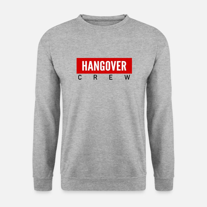 HANGOVER CREW - Unisex Pullover - Weißgrau meliert