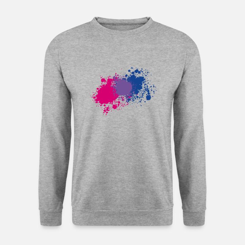 Bi Pride blobs - Unisex Sweatshirt - salt & pepper