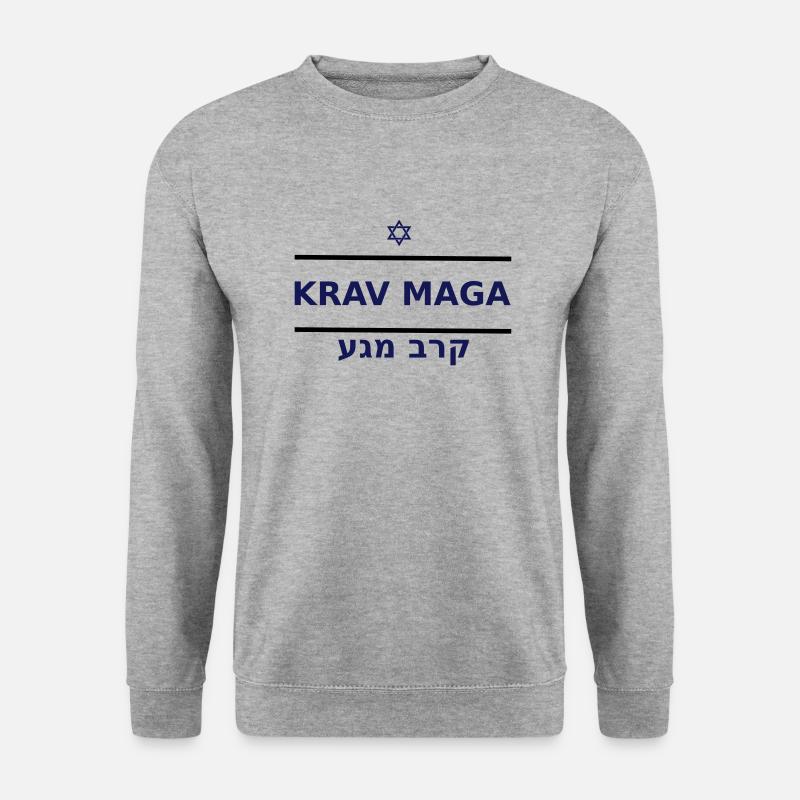 KRAV MAGA - Unisex Pullover - Weißgrau meliert