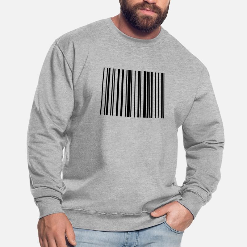 Striped barcode code strip Unisex Sweatshirt