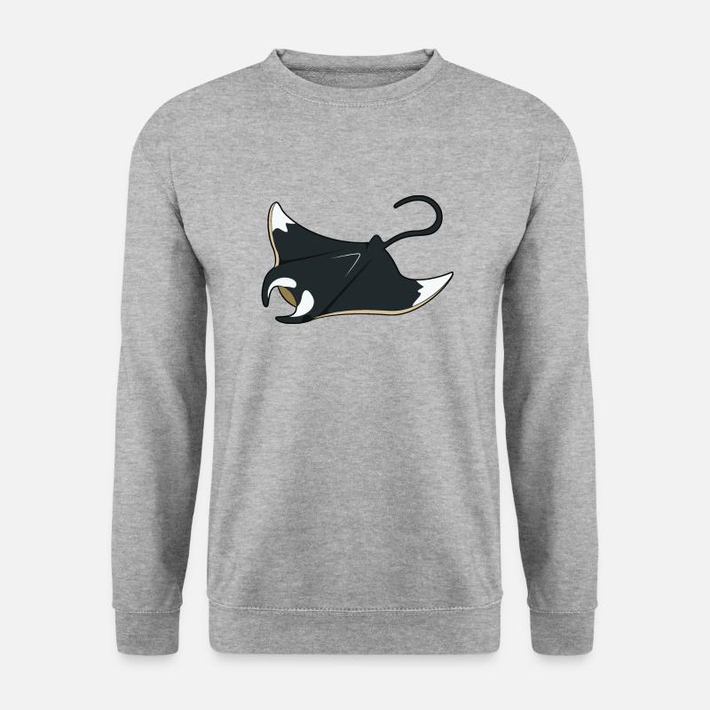 Mantarochen - Unisex Pullover - Weißgrau meliert