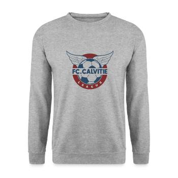 Calvitie - cadeau homme avec calvitie - Sweat-shirt Unisexe - gris chiné - Devant - Alina (178cm) & Michal (187cm)