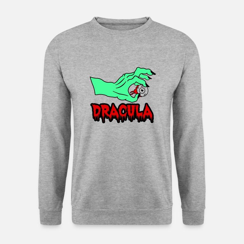 Dracula - Unisex Pullover - Weißgrau meliert