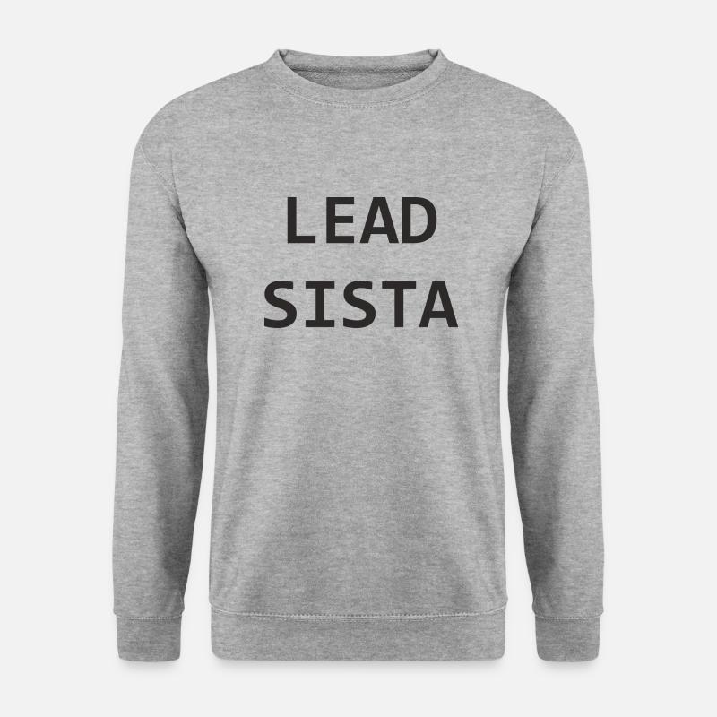 Lead sista - Unisex Pullover - Weißgrau meliert