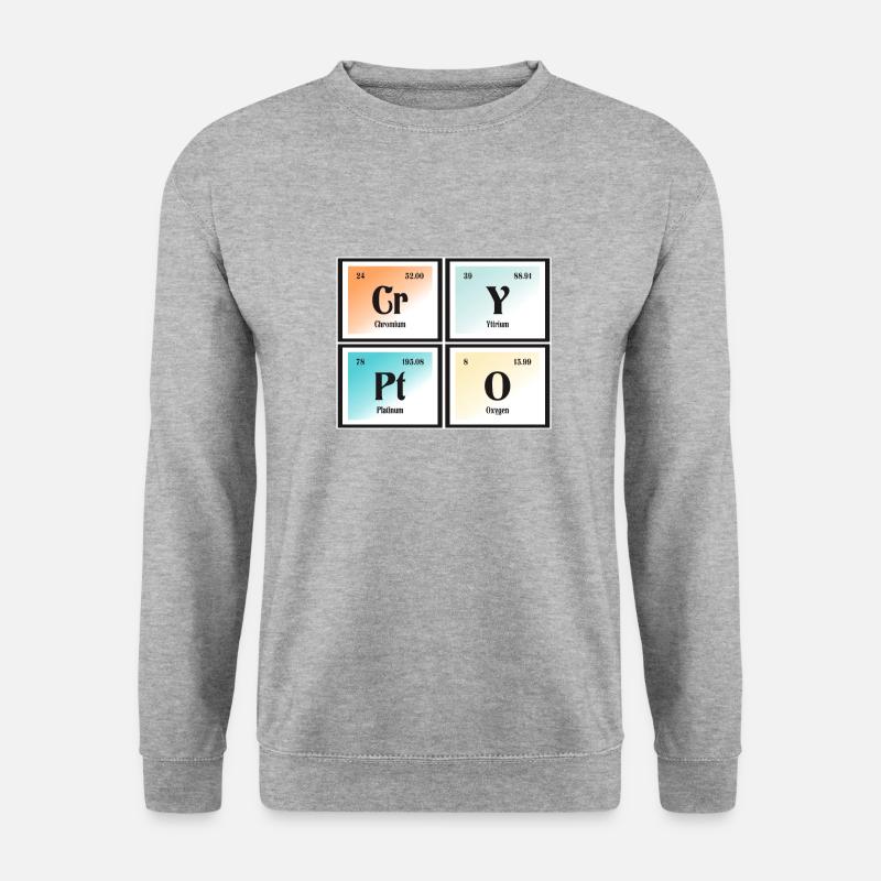 Crypto - Periodic Table of Elements - Unisex Sweatshirt - salt & pepper