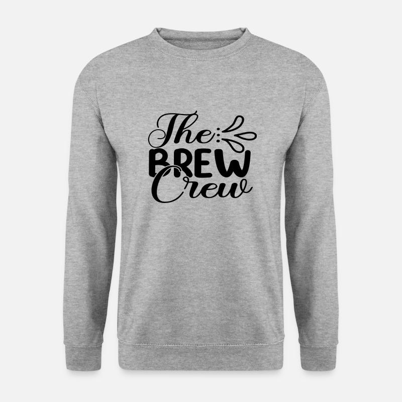 The Brew Crew - Unisex Pullover - Weißgrau meliert