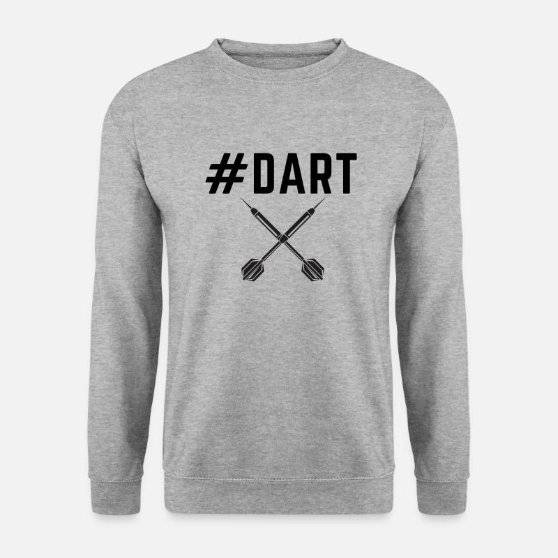 Dart - Unisex Pullover - Weißgrau meliert