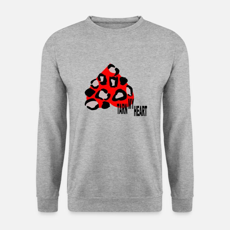 Tarn my Heart Leo Art - Unisex Pullover - Weißgrau meliert