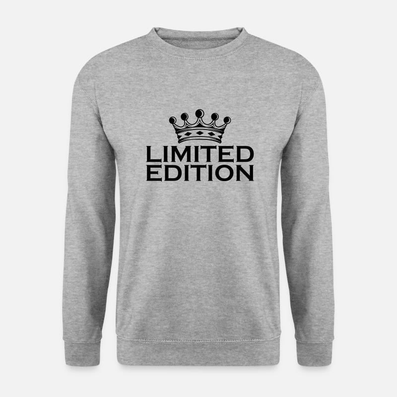 Limited Edition - Unisex Pullover - Weißgrau meliert