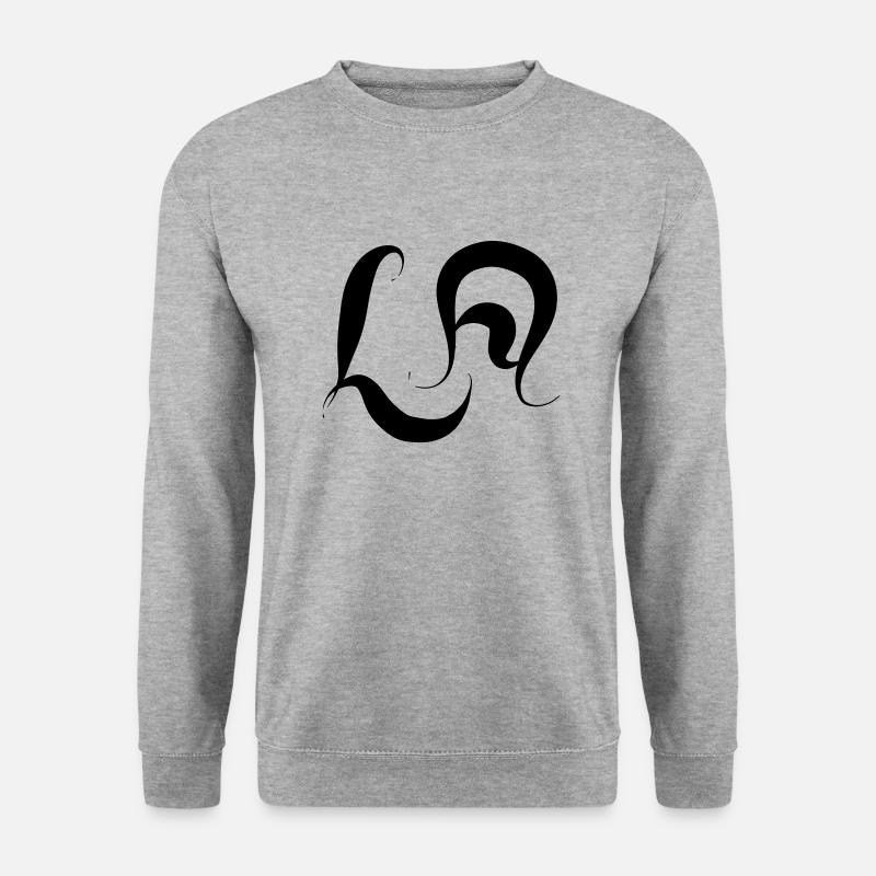 LA - Unisex Pullover - Weißgrau meliert