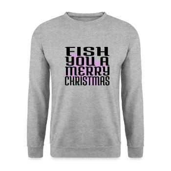 Bodybuilder Bubaprints Cute Couples - Unisex Sweatshirt - salt & pepper - Front - Alina (178cm) & Michal (187cm)