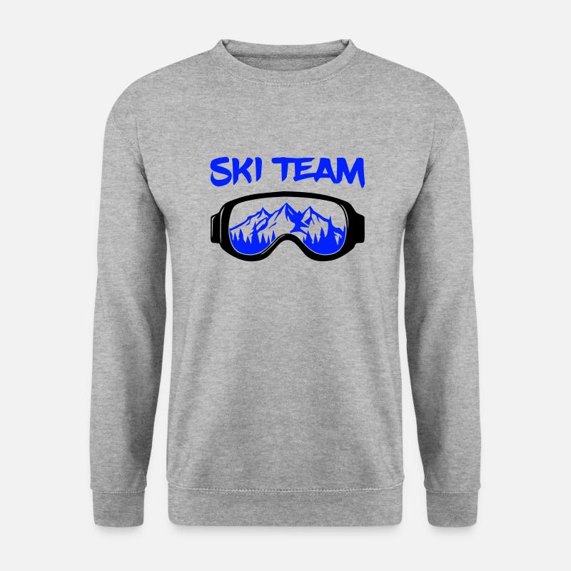 Ski Team - Unisex Pullover - Weißgrau meliert