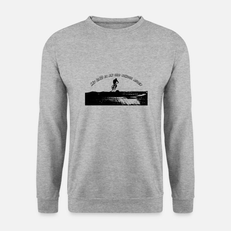 BMX Rennen - Unisex Pullover - Weißgrau meliert