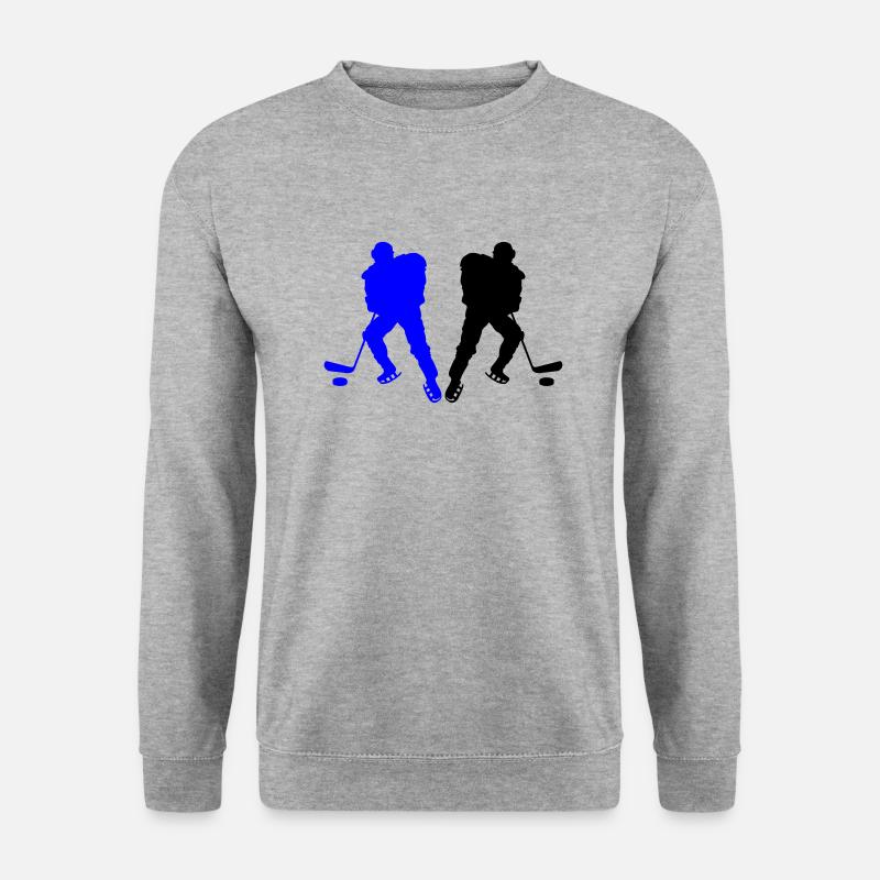 Hockey Players - Unisex Pullover - Weißgrau meliert