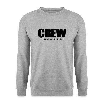 Crew Member - Unisex Sweatshirt - salt & pepper - Front - Alina (178cm) & Michal (187cm)
