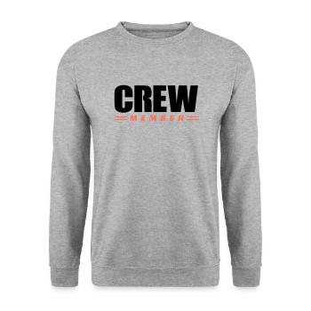 Crew Member - Unisex Sweatshirt - salt & pepper - Front - Alina (178cm) & Michal (187cm)