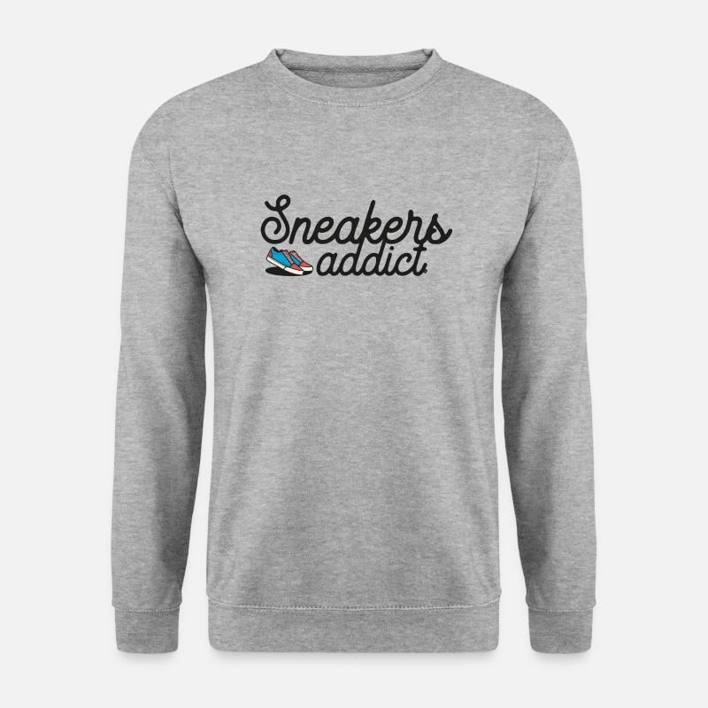 MBP Sneakers süchtig - Unisex Pullover - Weißgrau meliert