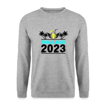 Thailand 2023 - Unisex Sweatshirt - salt & pepper - Front - Alina (178cm) & Michal (187cm)