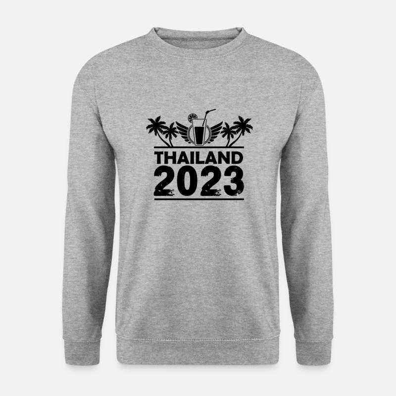 thailand 2023 - Unisex Pullover - Weißgrau meliert