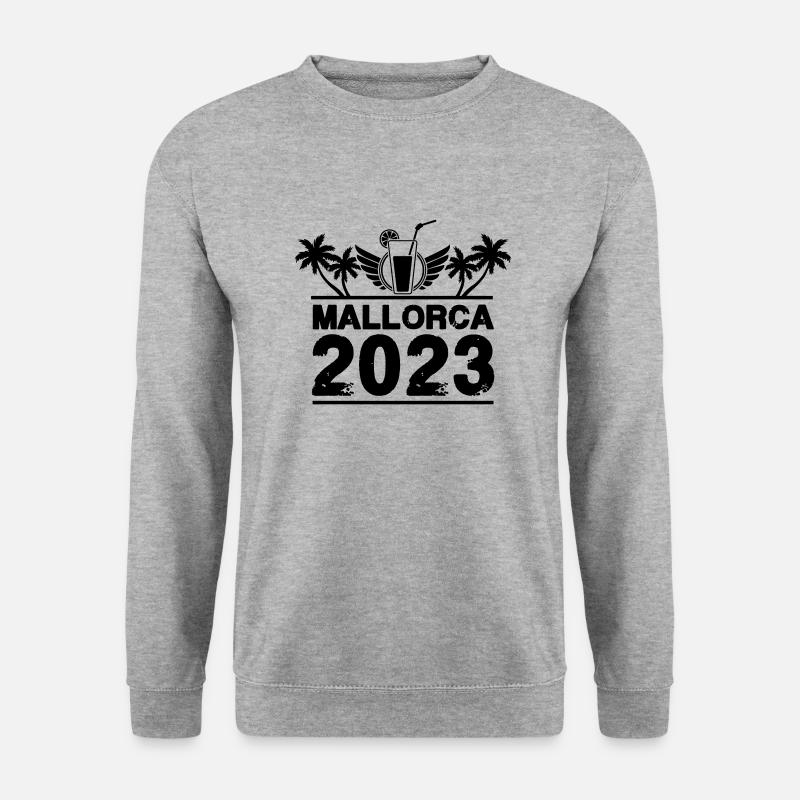 mallorca 2023 - Unisex Pullover - Weißgrau meliert