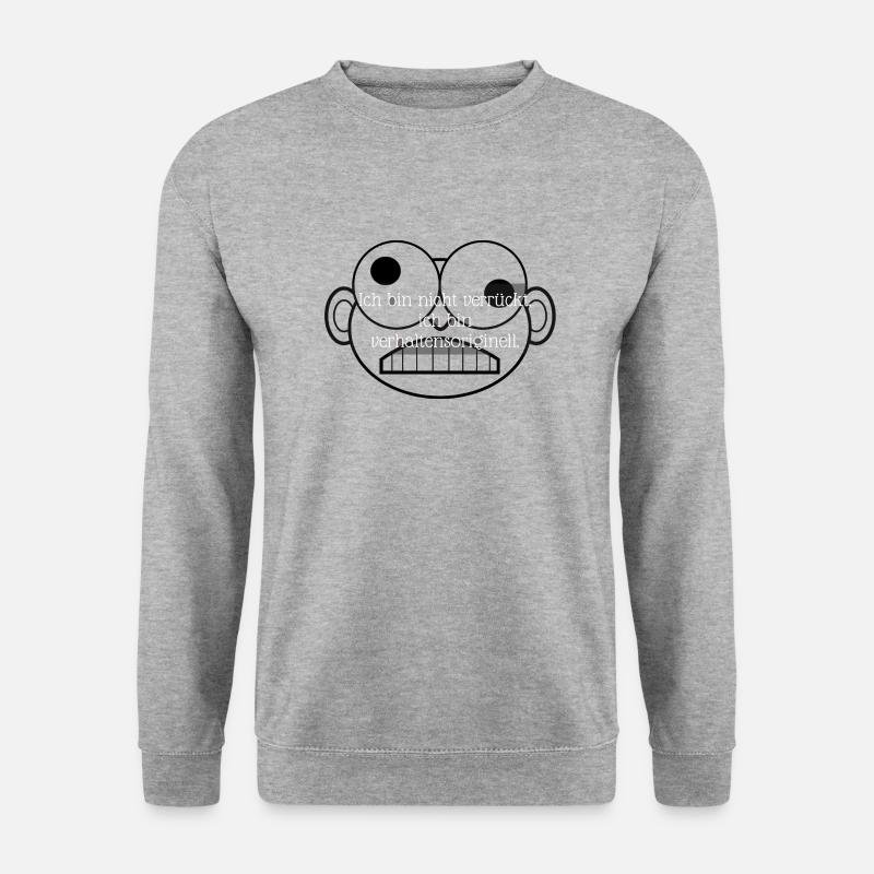 1 - Unisex Pullover - Weißgrau meliert