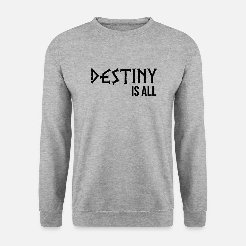 Das Schicksal ist alles - Unisex Pullover - Weißgrau meliert