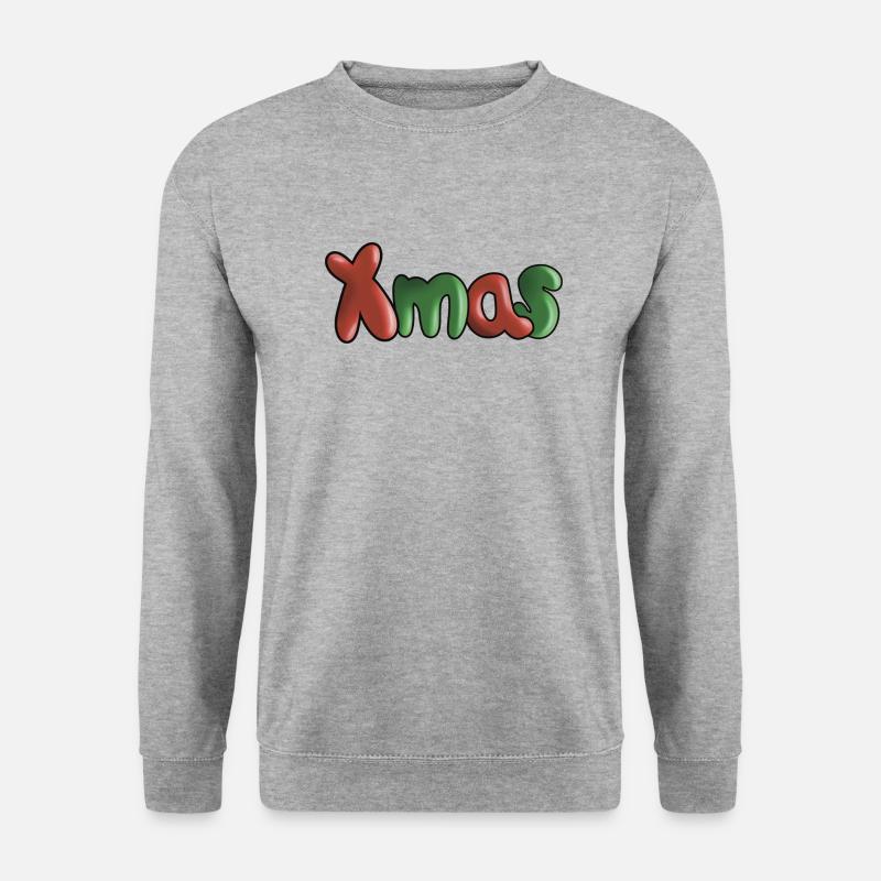 Xmas - Unisex Pullover - Weißgrau meliert