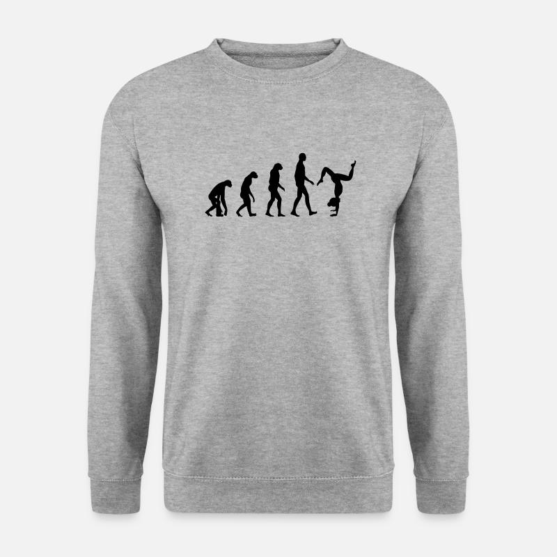Yoga Evolution - Unisex Pullover - Weißgrau meliert