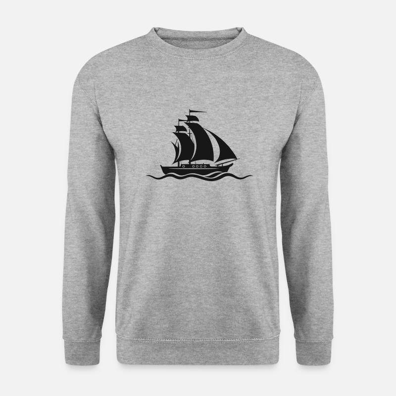 Sail Away Abenteuer - Unisex Pullover - Weißgrau meliert