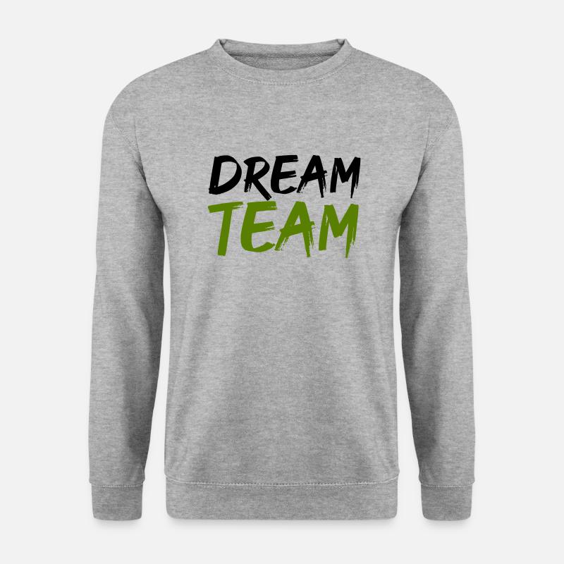 dream team - Unisex Pullover - Weißgrau meliert