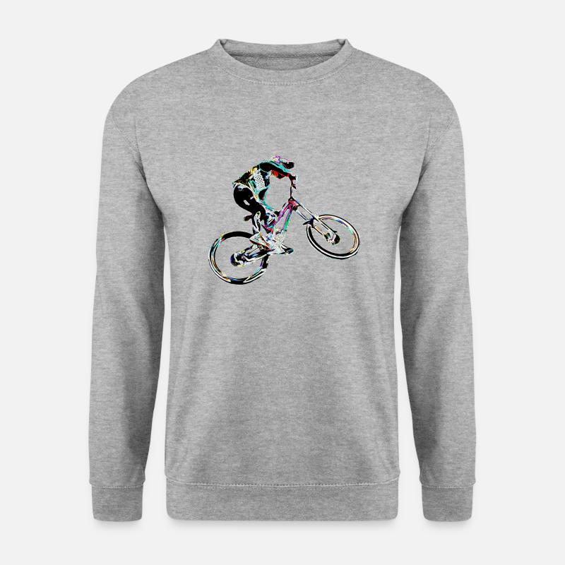 MTB MTB Downhill - Unisex Pullover - Weißgrau meliert