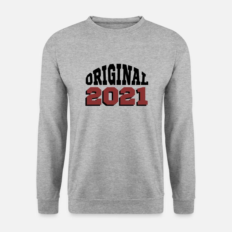 Ursprünglich: 2021 - Unisex Pullover - Weißgrau meliert