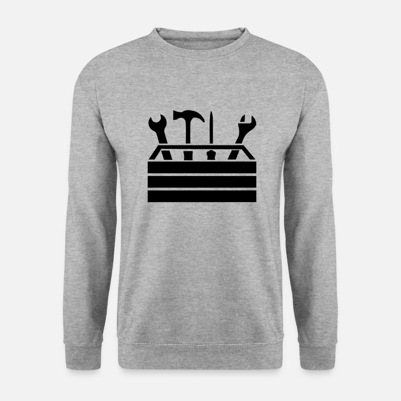 Tools Workshop Toolbox 1 - Unisex Sweatshirt - salt & pepper