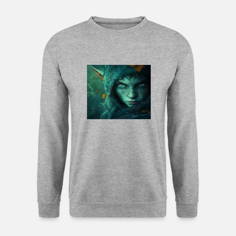 Elfe - Unisex Pullover - Weißgrau meliert