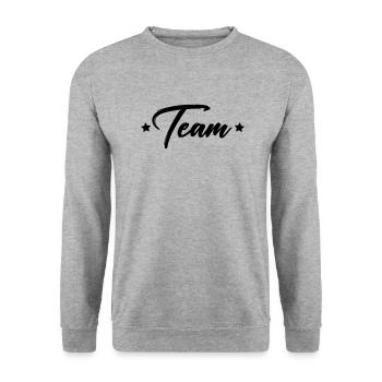 Équipe - Sweat-shirt Unisexe - gris chiné - Devant - Alina (178cm) & Michal (187cm)