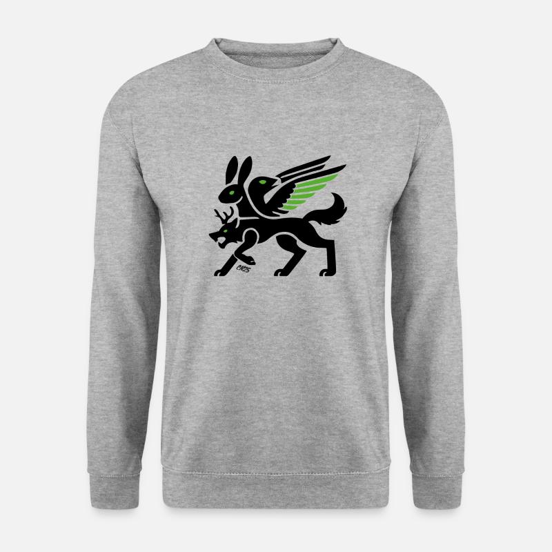 Wolpertinger - Unisex Pullover - Weißgrau meliert