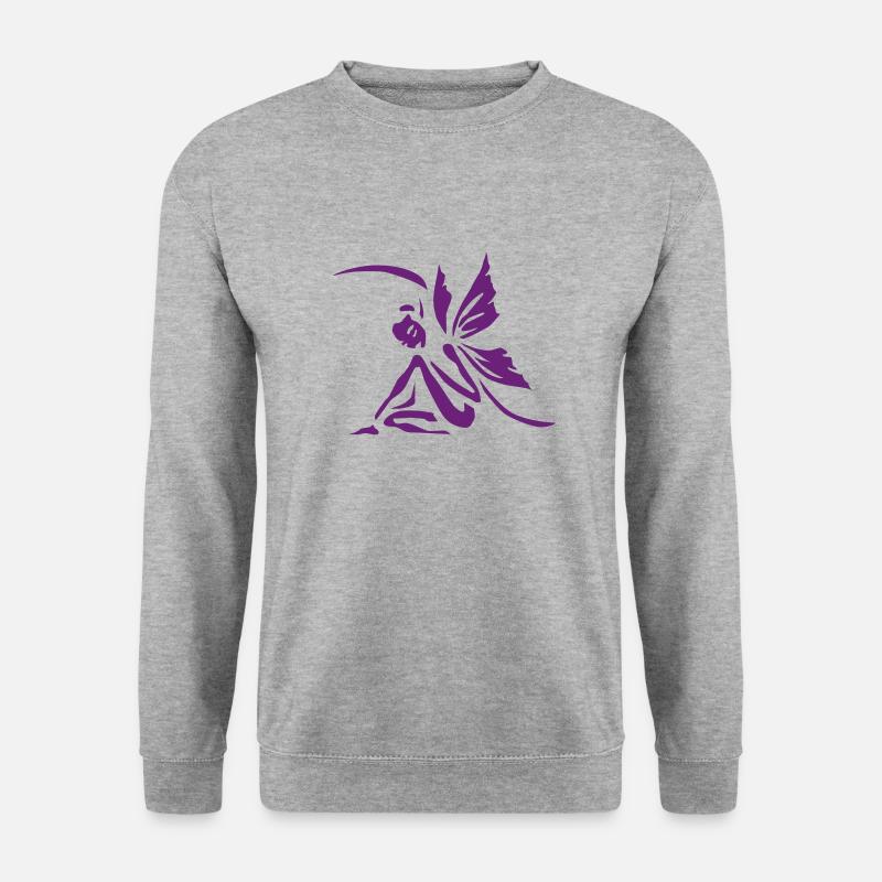 ElfeJyani - Unisex Pullover - Weißgrau meliert