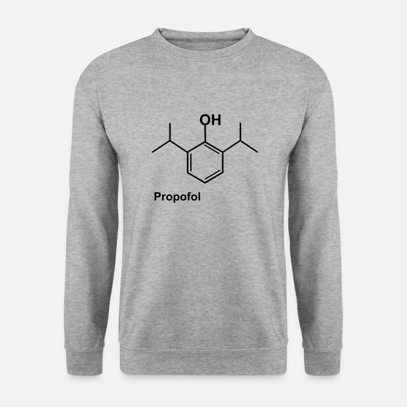 Propofol - Unisex Pullover - Weißgrau meliert