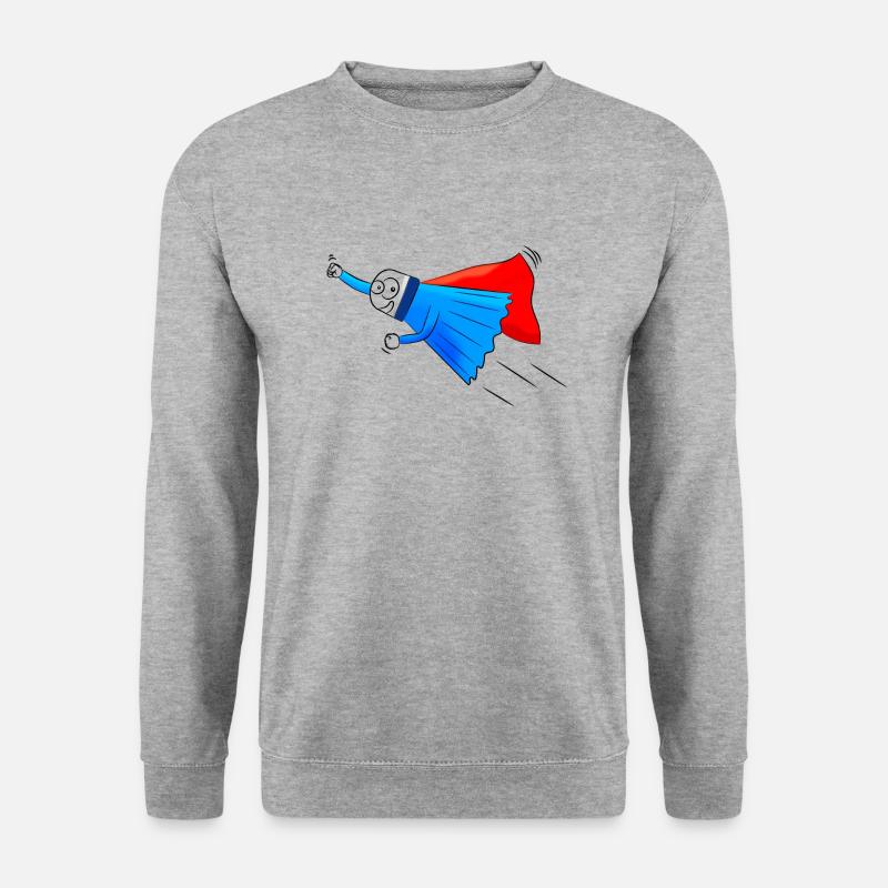 Federball - Unisex Pullover - Weißgrau meliert