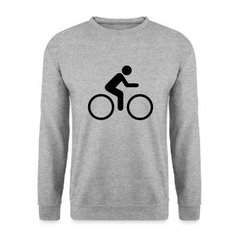 Radler_2 - Unisex Pullover - Weißgrau meliert - Vorne - Alina (178cm) & Michal (187cm)