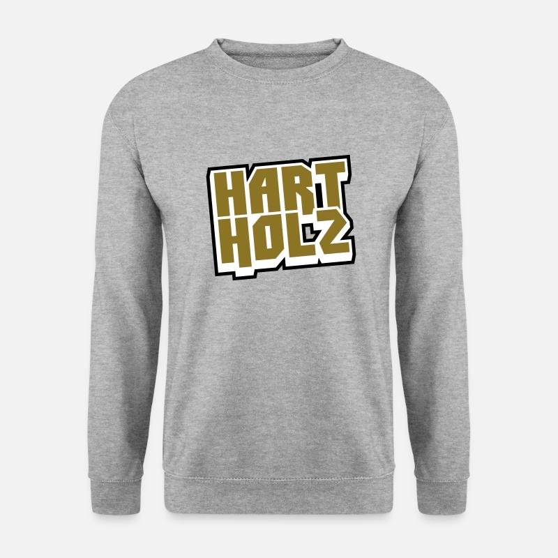 HARTHOLZ Logo - Unisex Pullover - Weißgrau meliert