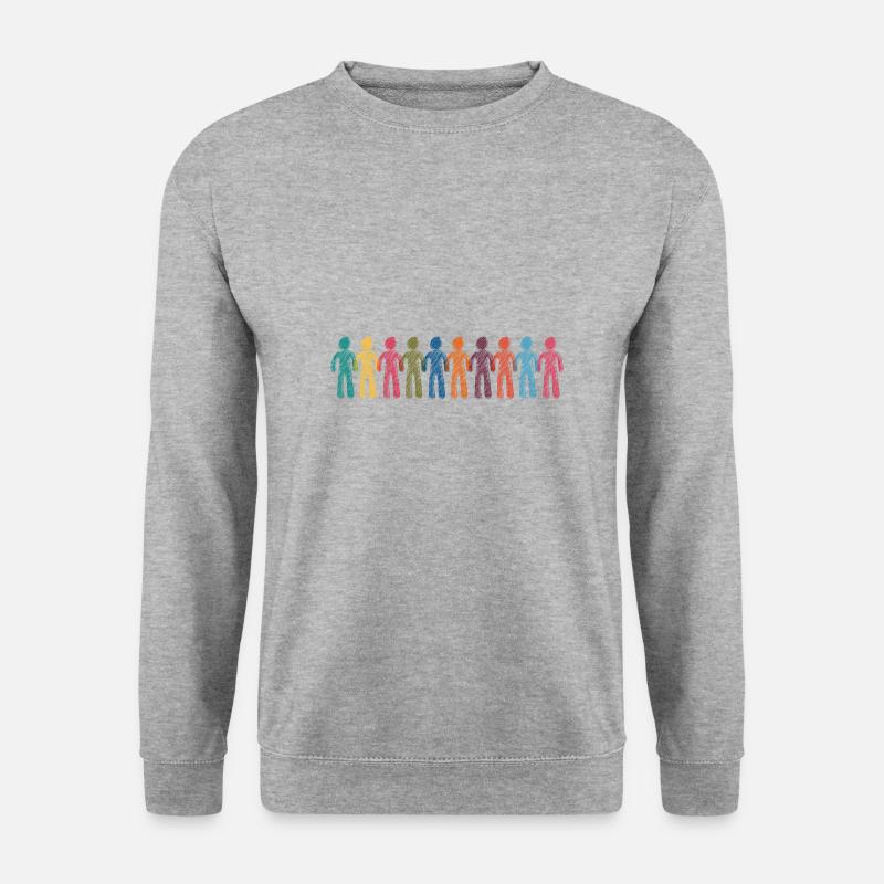 crowd - Unisex Pullover - Weißgrau meliert